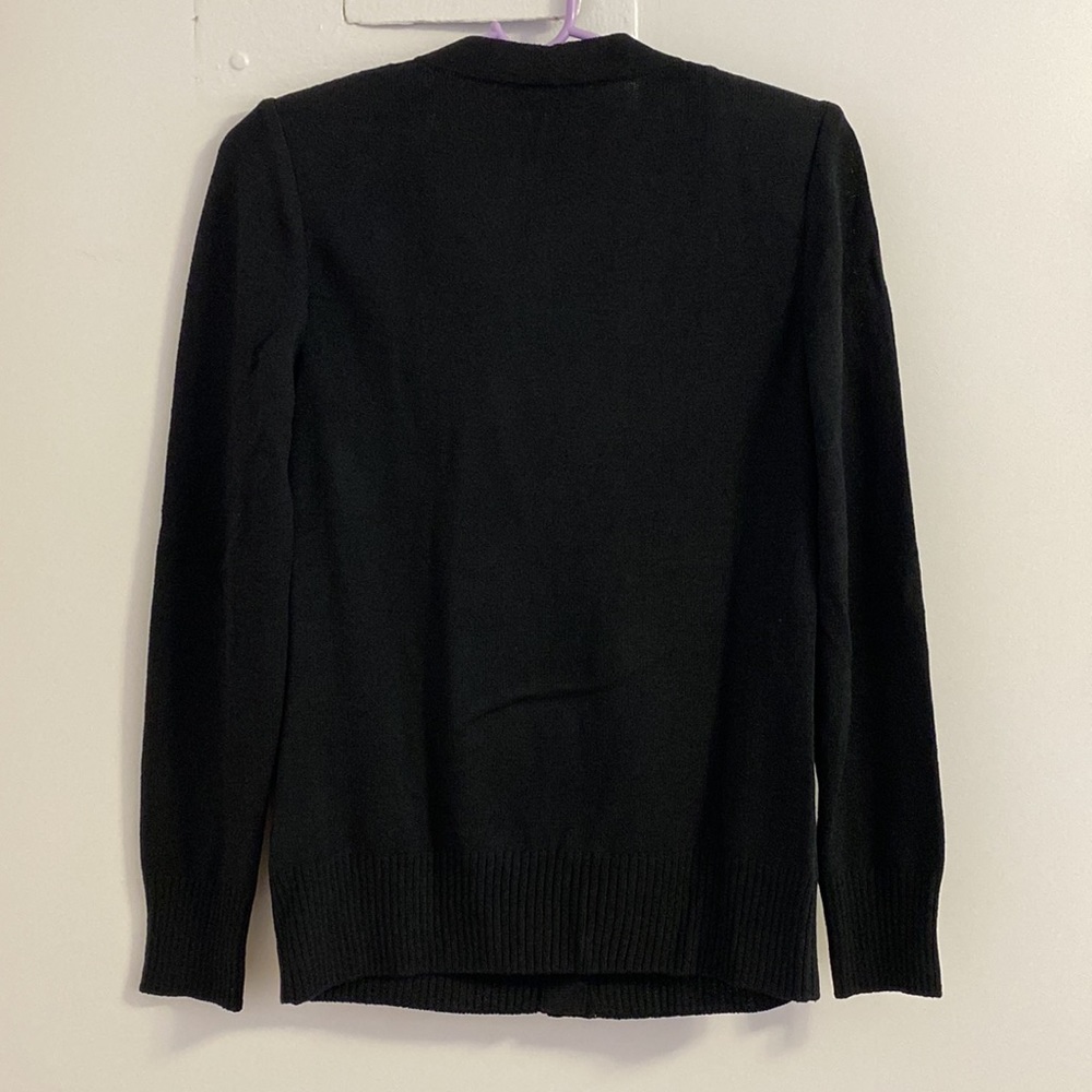 St. John Caviar Collection Black Knit Cardigan SP - Picture 7 of 7